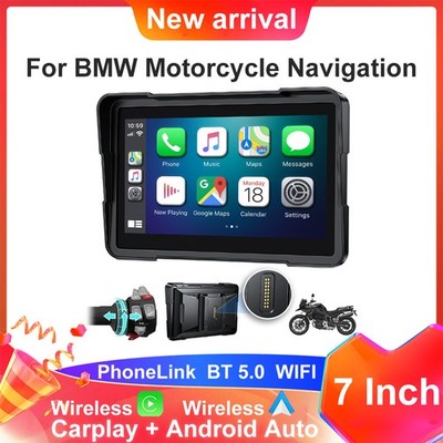 2026 New 7 Inch Waterproof for BMW Motorcycle CarPlay & Android Auto Bluetooth