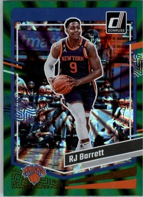 2023-24 Donruss Holo Green Laser #57 RJ Barrett - BSK