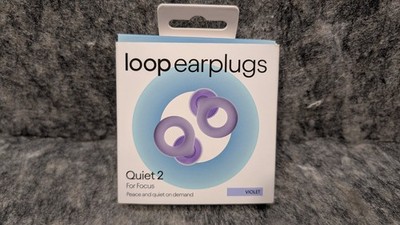 Loop Quiet 2 Earplugs Focus New Violet  New/Sealed 