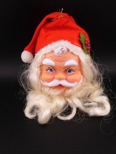 Vintage Christmas Santa Claus Face Rubber Decoration Crafting Doll Head
