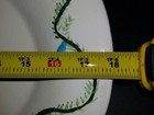 Vtg 18" Christmas Enamelware Snowman With Tangled Light White Platter — photo 3