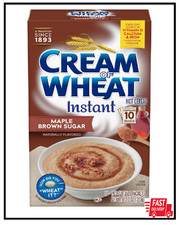 Cream of Wheat Instant Hot Cereal, Maple Brown Sugar, 12.3 Ounce 10 Packets