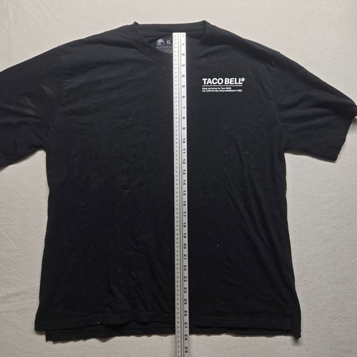 Taco Bell 1962 Downey CA Men's XL Black Short Sleeve T-Shirt Employee Uniform - Picture 7 of 8