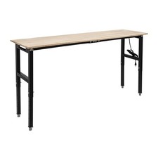 Adjustable Workbench Heavy-duty Worktable with Power Outlet For Workshop 6.56ft