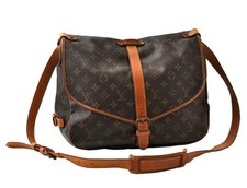 Authentic Louis Vuitton Monogram Saumur 35 Sh...