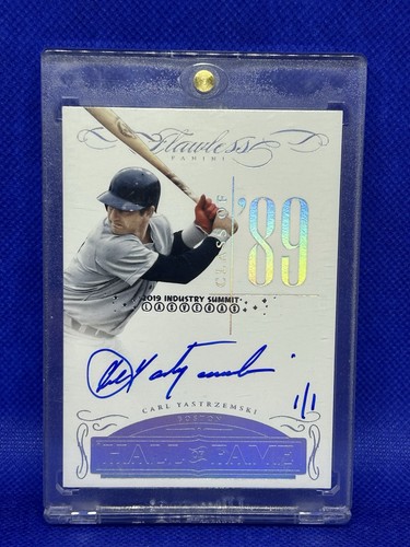 2016 Panini Flawless - Hall of Fame Autographs Carl Yastrzemski #HOF-CY 1/1 (AU)