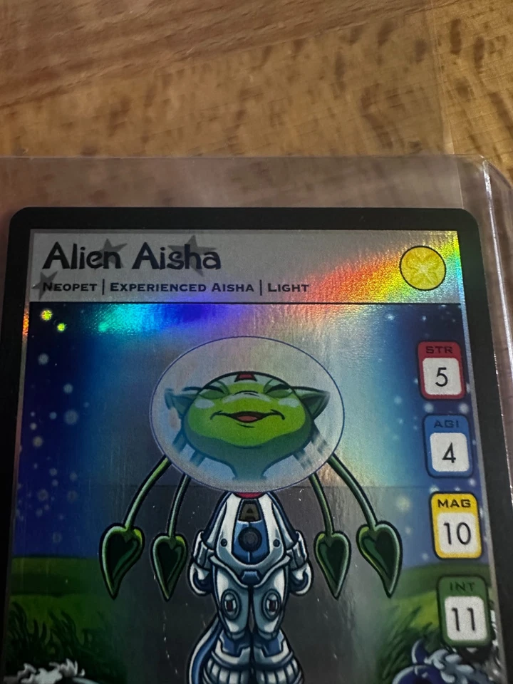 Neopets TCG Alien Aisha 2/100 HOLO ULTRA RARE NM The Haunted Woods - Image 4 of 4