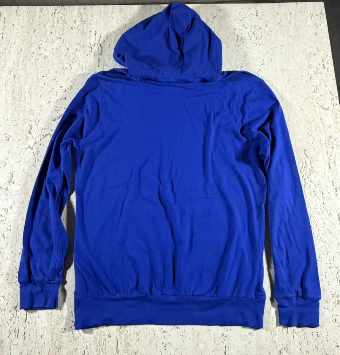 Lacoste Men's Hooded T-Shirt Blue Long Sleeve Lightweight Hoodie XL thumbnail 7