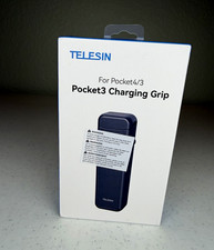 TELESIN Pocket3 Charging Grip for DJI Osmo Pocket 3/4 BT03 Black