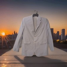 IZOD Womens Blue Striped Casual Blazer Jacket Size 18 WPL06735