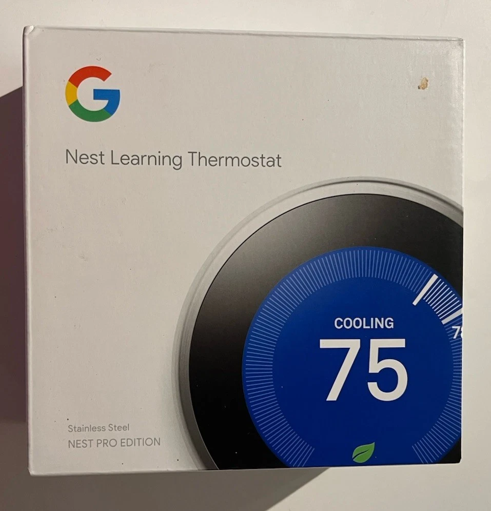 Google Nest 3rd Gen Smart Learning Thermostat - Stainless (T3007ES) Used Read