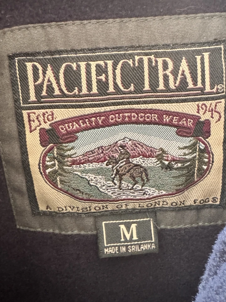 Chaqueta de Colección Pacific Trail Pesada Exterior Verde Forrada de Vellón Abrigo con Capucha Talla M-L Foto 3 de 4