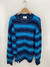 IEY 21AW RACK OVER KNIT Wool BLU Striped