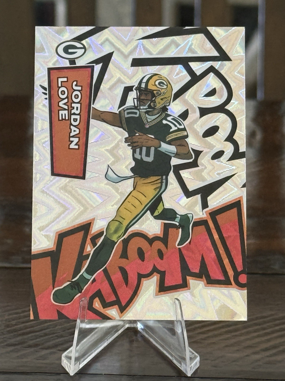 JORDAN LOVE 2025 PANINI ABSOLUTE #43 KABOOM! VERTICAL KABOOM PACKERS RARE SSP!