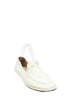 The Row Womens Leather Slide On Casual Loafers White Size 38 8