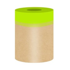 Hubaow Tape and Drape, 6  x 50 feet Masking Paper for Painting, Pre-Taped