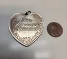 Heart Shaped Coin For Someone Special 1 Troy Oz .999 Fine Silver Round Roses 999