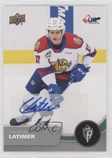 2021-22 Upper Deck CHL Auto Carson Latimer #55 Auto 00jz