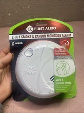 First Alert 2 In 1 Smoke And Carbon Monoxide Detector Alarm - White - Sealed