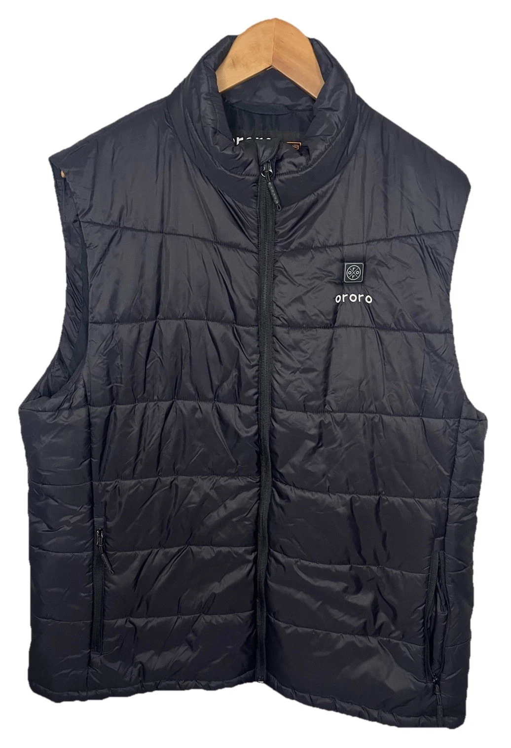 Ororo Classic Heated Vest Full Zip Insulated Puffer Men’s XL Black - NO BATTERY