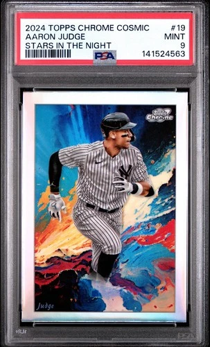 2024 Topps Chrome Cosmic Aaron Judge Stars In The Night #19 PSA 9