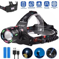 Stirnlampe Kopflampe Wiederaufladbar Hell-Scheinwerfer Super Led Wasserdicht Usb