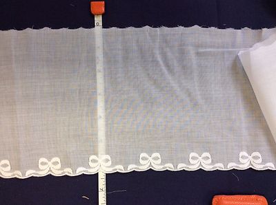BEAR THREADS #684626-E-94A SWISS EMBROIDERED EDGING- 6 INCH WIDE--BY THE YARD