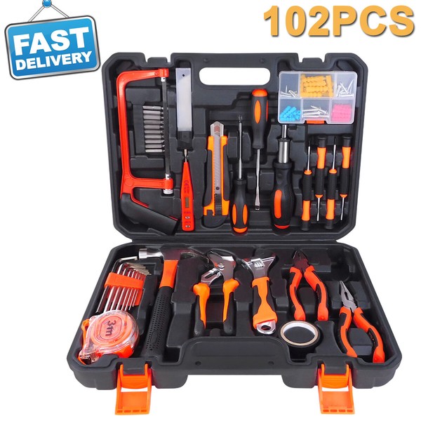 Werkzeugkoffer Set 102 Tlg Werkzeug Satz Werkzeugkasten Werkzeugkiste SchlüSsel-image
