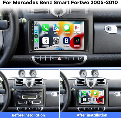 32G Carplay Android Autoradio Für Benz Smart Fortwo W451 05-10 GPS Navi WiFi BT