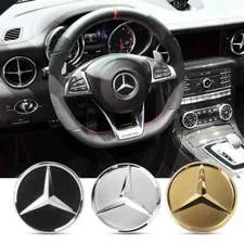Car Steering Wheel Center Emblem Sticker For Mercedes AMG W203 W206 W220 W205