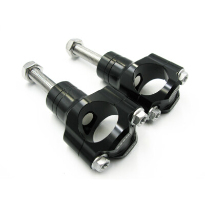1 1/8'' 28mm Motorrad CNC Lenker Klemmen Lenkererhöhung Handlebar Risers Schwarz