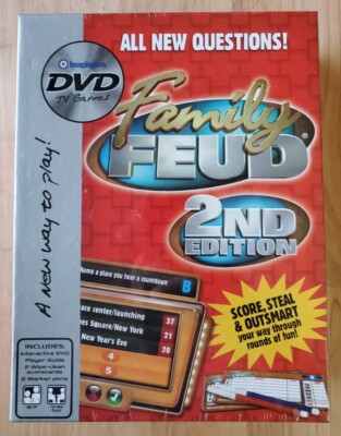 Family Feud DVD Game, 2nd Edition,  Imagination Games (New, Factory Sealed)