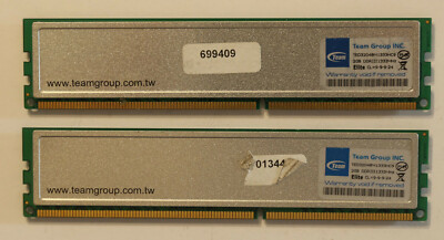 2x 2 GB TeamGroup DDR 3 1333 Mhz Arbeitsspeicher RAM Riegel