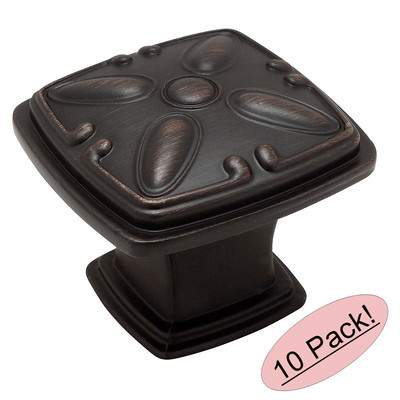 *10 Pack* Cosmas Cabinet Hardware Oil Rubbed Bronze Cabinet Knobs #4393ORB