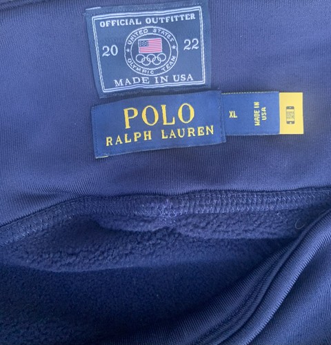 POLO RALPH LAUREN TEAM USA 2022 OLYMPICS OPENING CEREMONY PANTS LEGGINGS BLUE XL - Picture 11 of 14