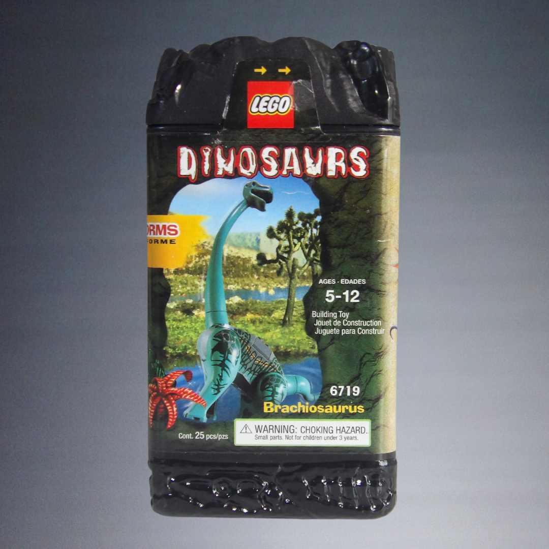 2001 VINTAGE LEGO DINOSAURS BRACHIOSAURUS #6719 TRANSFORMS RETIRED BUILDING SET