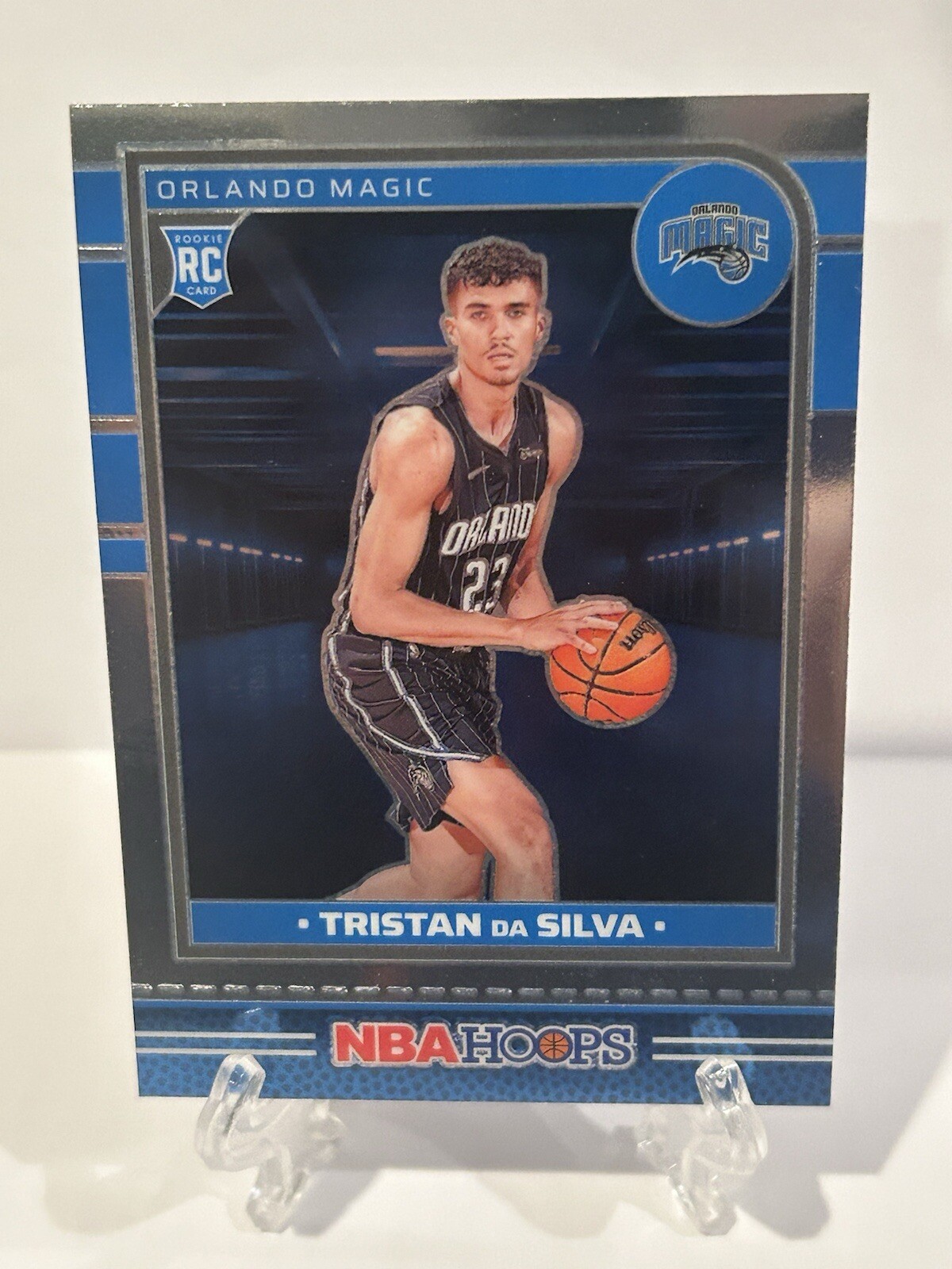 Tristan Da Silva 2024-25 Panini NBA Hoops #248 Premium SP Magic Rookie RC