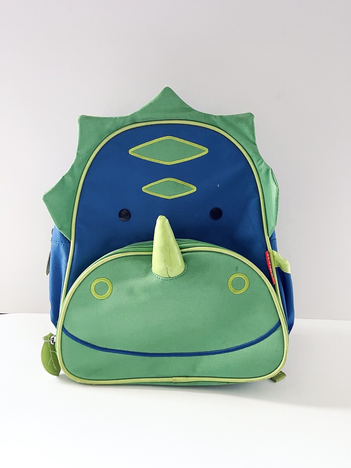 Skip Hop Zoo Rhinoceros Backpack - Green/Blue