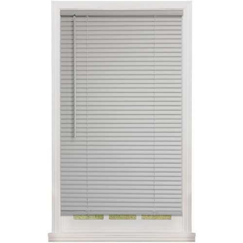 1" Cordless Vinyl Room Darkening Horizontal Mini Blinds, White, 31"W x 48"L - Picture 6 of 8