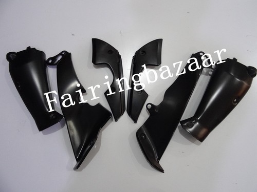 Kit de carenado de plástico ABS 2012-2014 YZF R1 gris mate negro ABS negro - Imagen 8 de 9