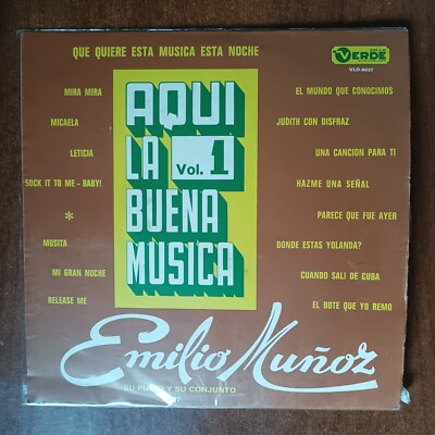 Emilio Muñoz Su Piano Y Su Conjunto  Vinyl LP Boogaloo Bolero Sello Verde