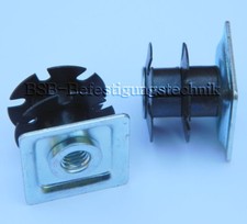 2 Stk. - Metall - Gewindestopfen M10 40x40mm Rohr mit WS 2-2,5mm Einsteckbuchse
