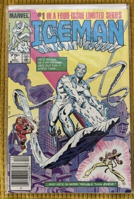 Iceman #1 (Marvel Comics December 1984) Newsstand High Grade!  