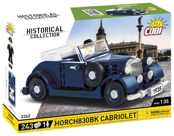 Cobi 2262 1935 Horch 830 Cabriolet Bausatz 243 Teile Auto-image