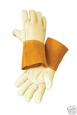 New Radnor Large Cowhide Industrial MIG/TIG Welders Work Gloves RAD64057865
