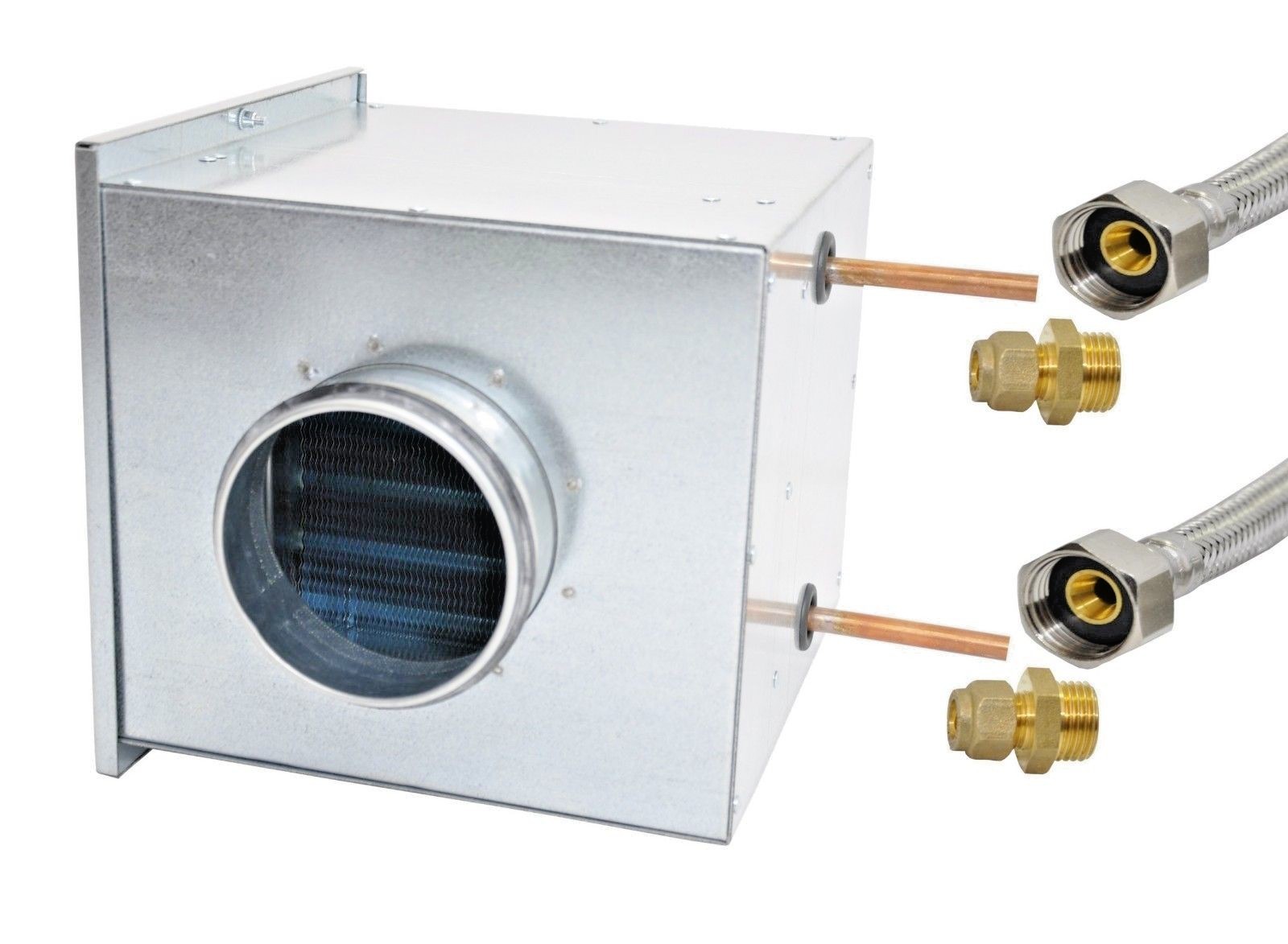 3in1 SET Steel duct water heater fan - air heating - ventilation - EU  product | eBay