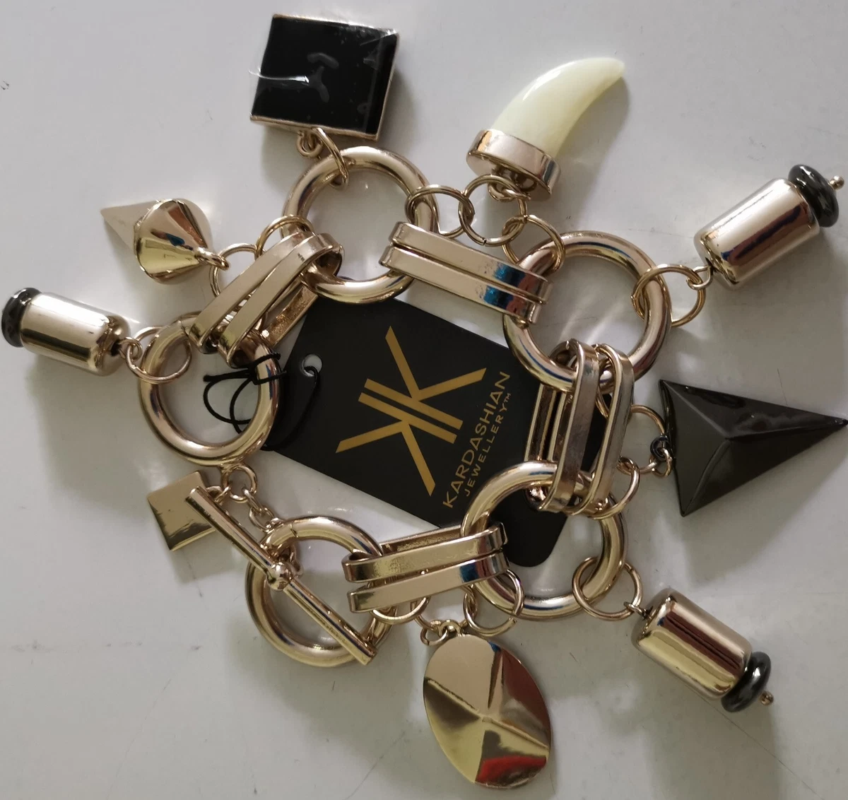 NEW KK KARDASHIAN KOLLECTION JEWELLERY GOLDEN BRACELET BANGLE