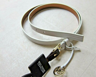 Leather Belts White Michael Kors Belt Michael Kors Casual Leather