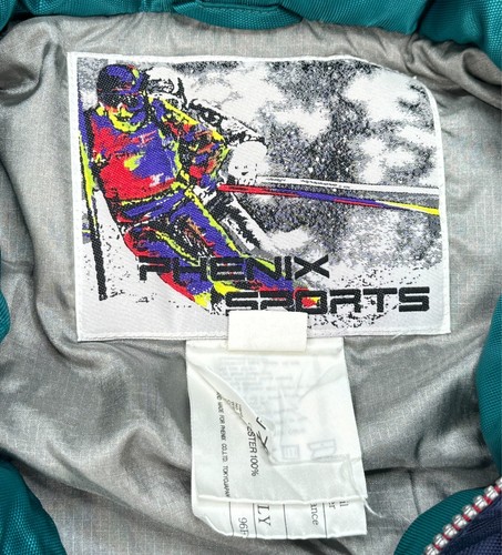 Phenix Sports Vintage Damen Full Zip versteckte Kapuze Langarm Jacke Größe Large - Bild 8 von 12