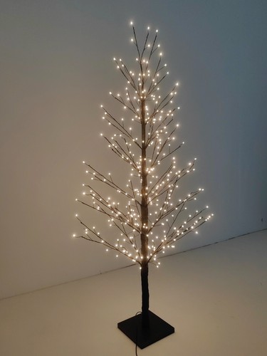 3.9 Ft/5.8 Ft Black Birch Tree W/LED Lights Indoor Christmas Tree Decor - Picture 6 of 12